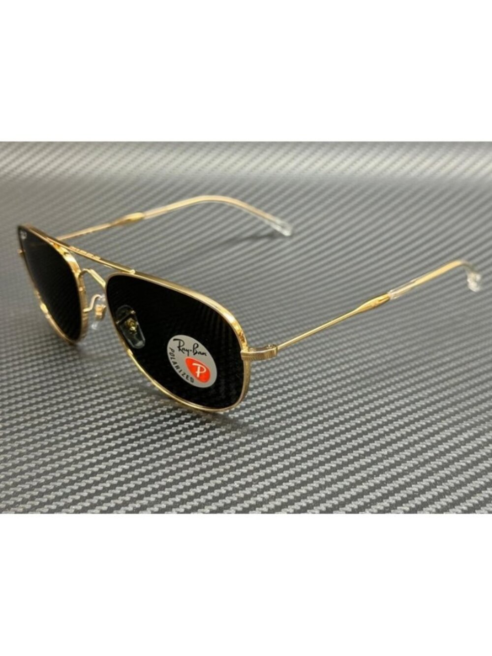 New Ray-Ban Men Arista Gold Sunglasses 60-17-145